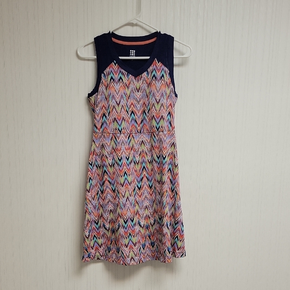 Title Nine Multicolor Chevron Sleeveless Dress Sz Small. golf tennis pickleball
